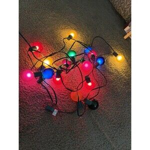 Nordstrom Gumdrop Holiday Christmas Multicolor String Lights Round Bulbs Olive